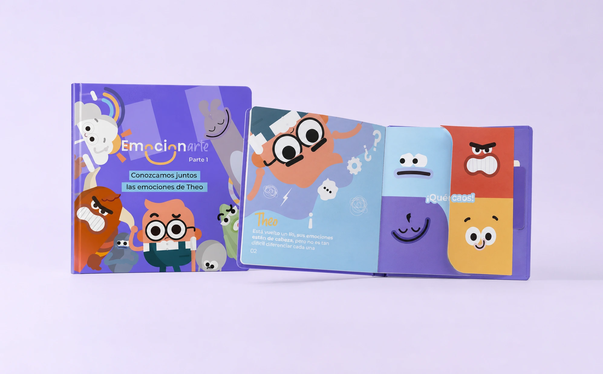 Libro infantil Emocionarte y sus personajes