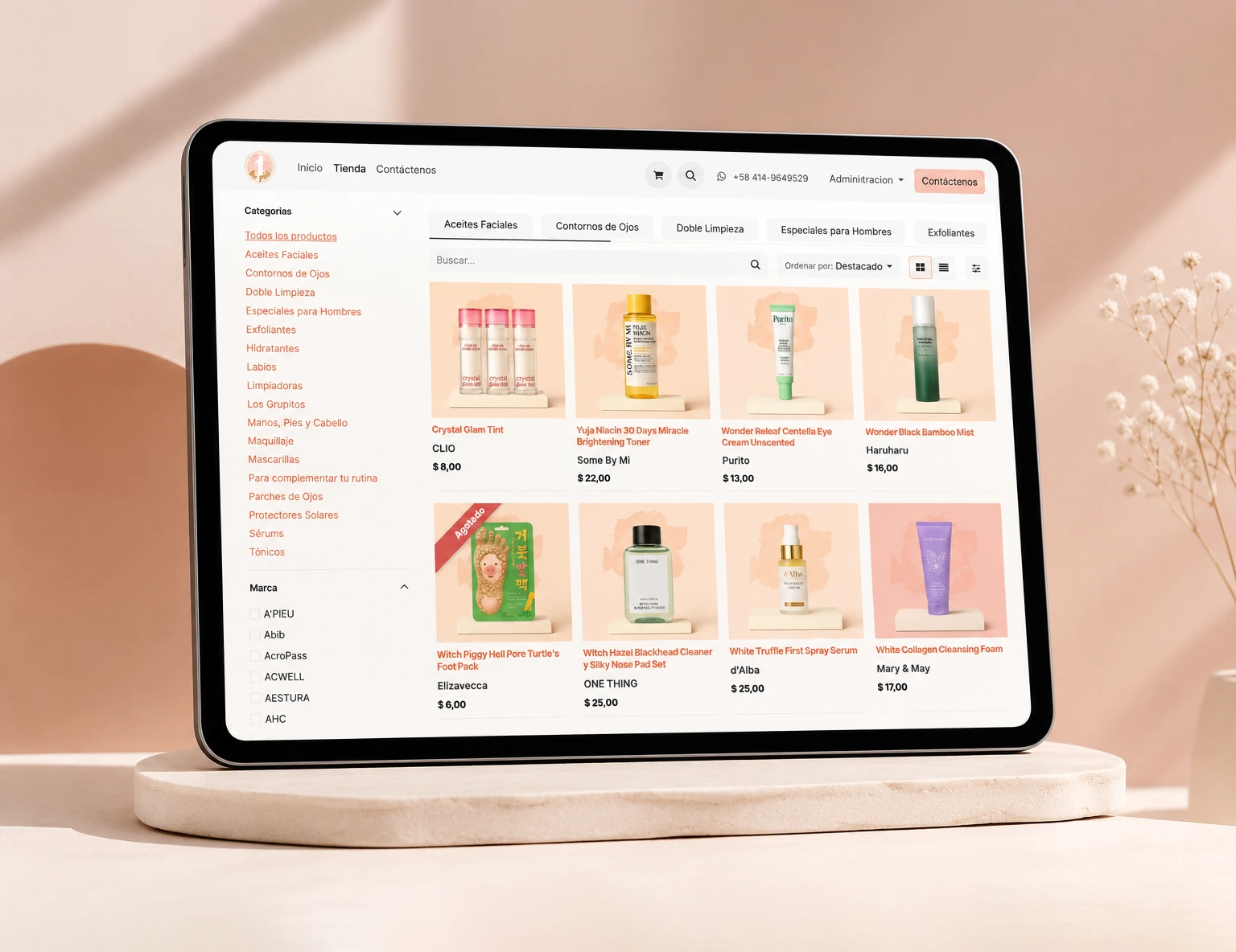 Aplicación web de 1 Tu Piel